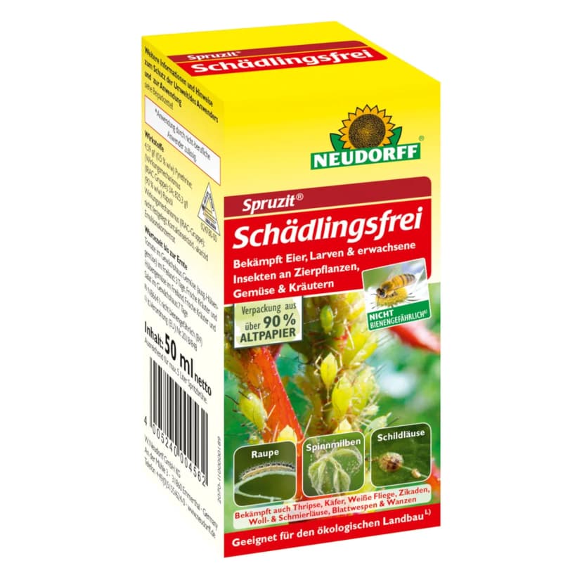 NEUDORFF Spruzit Schädlingsfrei 50ml Thripse Zikaden Blattläuse Wollläuse Milben