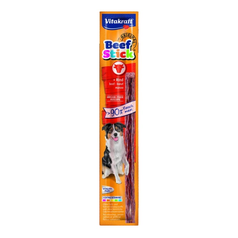 Vitakraft Beef Stick Original Rind - 50 x 12g - Leckerli Rindersticks Hundesnack