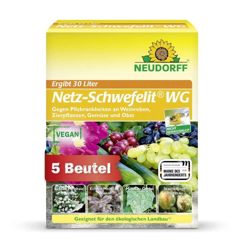 Neudorff Netz-Schwefelit WG 5 x 15 g Pilzkrankheiten Weinreben Obst Gemüse