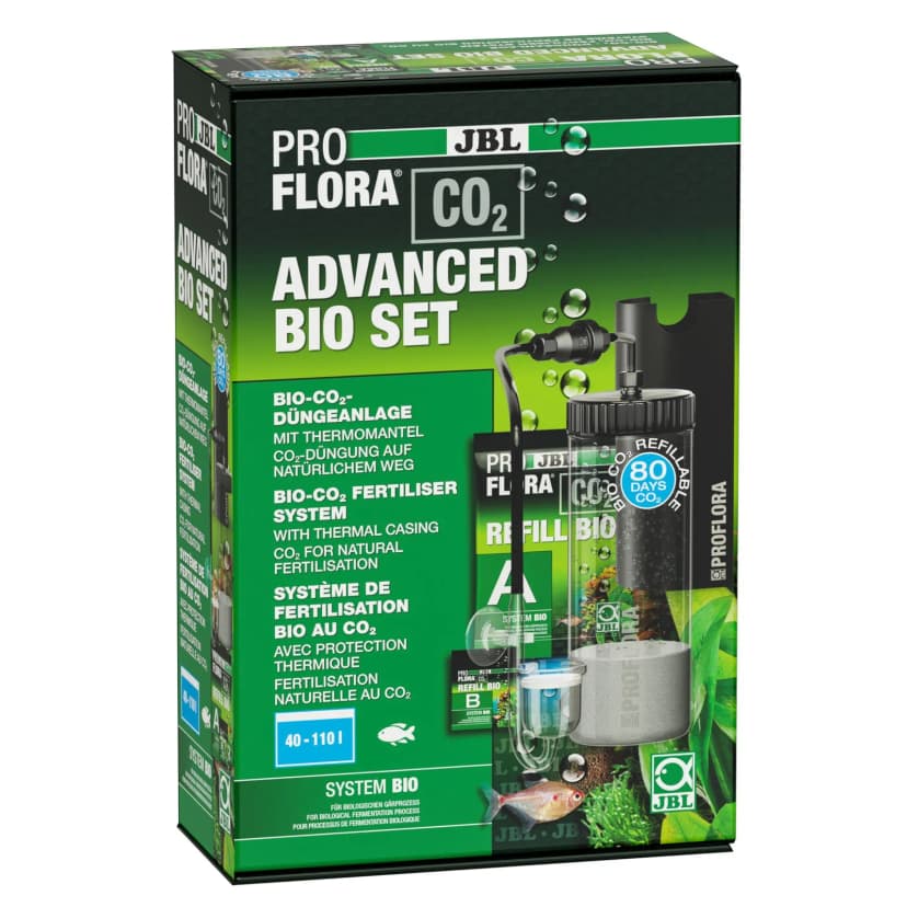 JBL ProFlora bio160 - Düngung für Aquarium Pflanzenwachstum Bio-CO2 Starter-Set
