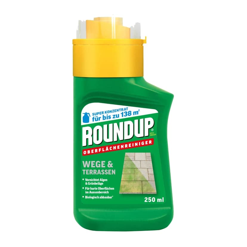 Roundup Wege & Terrassen Konzentrat 250 ml Unkrautvernichter Grünbeläge Algen