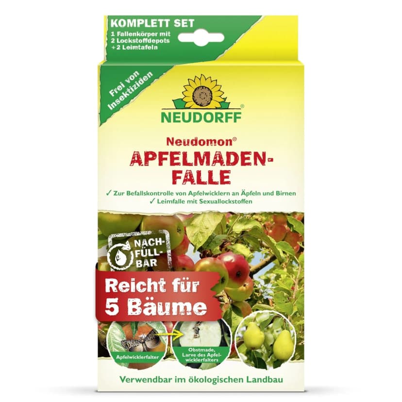 NEUDORFF Neudomon Apfelmaden Falle-Apfelbaum Pheromonfalle Apfelwickler Obstbaum
