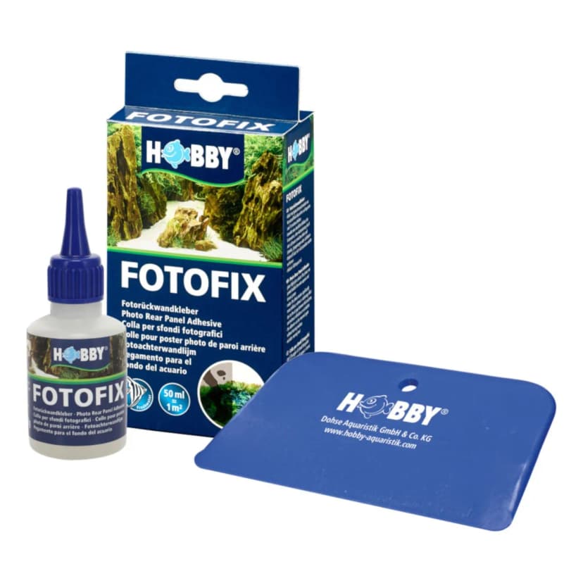 Hobby Fotofix Fotorückwandkleber 50 ml Aquarium Foto Rückwand Kleber Terrarium