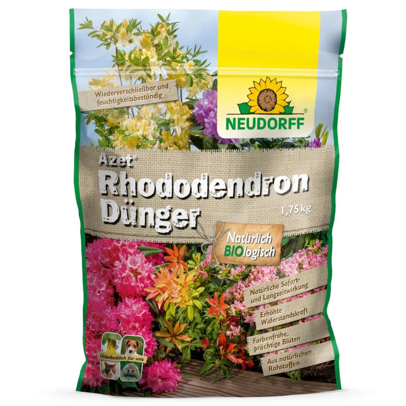 Neudorff Azet RhododendronDünger 1,75 kg - Rhododendron Azaleen Dünger Moorbeet
