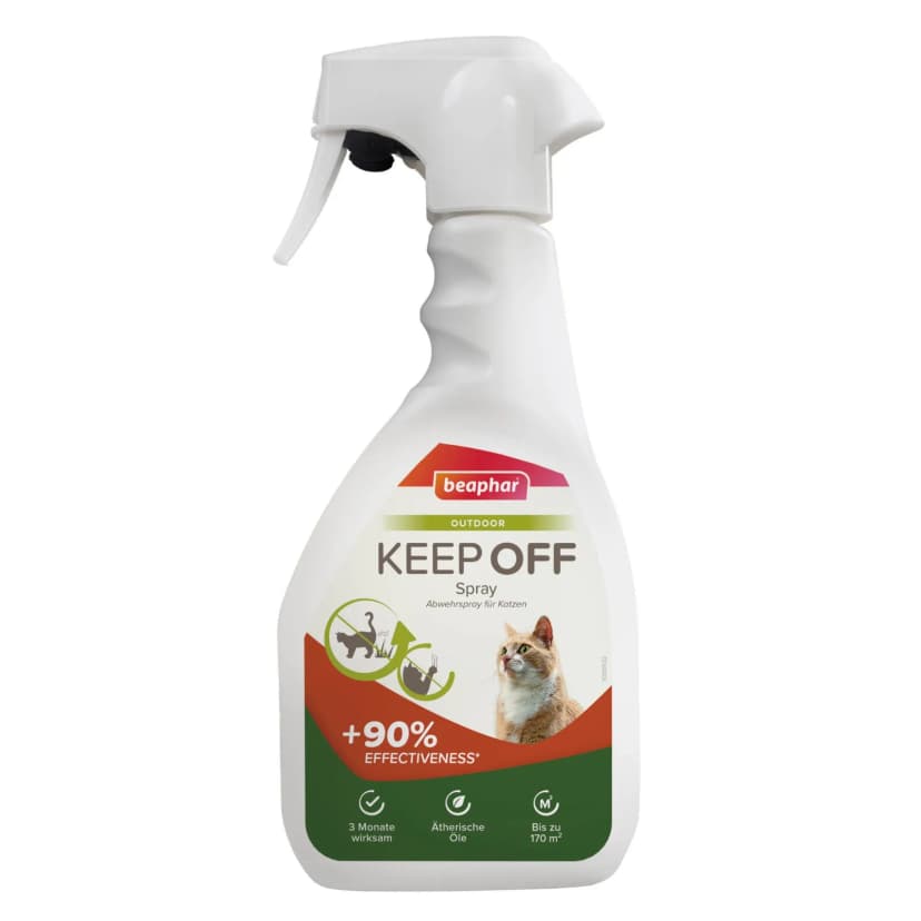 Beaphar KEEP OFF Outdoor Fernhalte-Spray für Katzen 500 ml fernhalten Abwehr