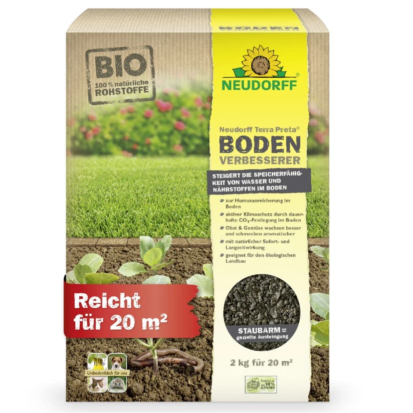 Neudorff Terra Preta BodenVerbesserer 2 kg - BodenAktivator Boden Aktivator