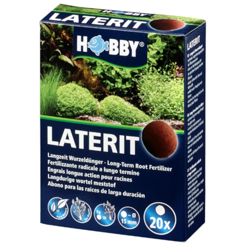 Hobby Laterit Kugeln 20 Kugeln Ø 15 mm - Dünger Pflanzendünger Aquariumpflanzen