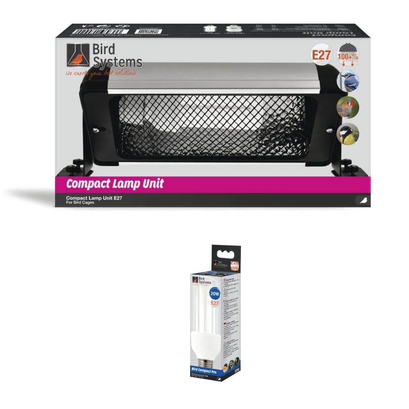 Bird Systems Kompaktleuchte für Vögel 30cm + Bird Lamp Pro - E27 Vogel Lampe