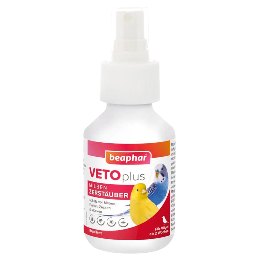 Beaphar VETOplus Milben-Zerstäuber für Vögel 100 ml Milbenbekämpfung Vogel