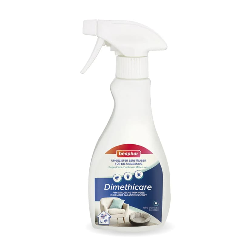Beaphar Dimethicare Ungeziefer Zerstäuber 250 ml - Flohschutz Flöhe bekämpfen