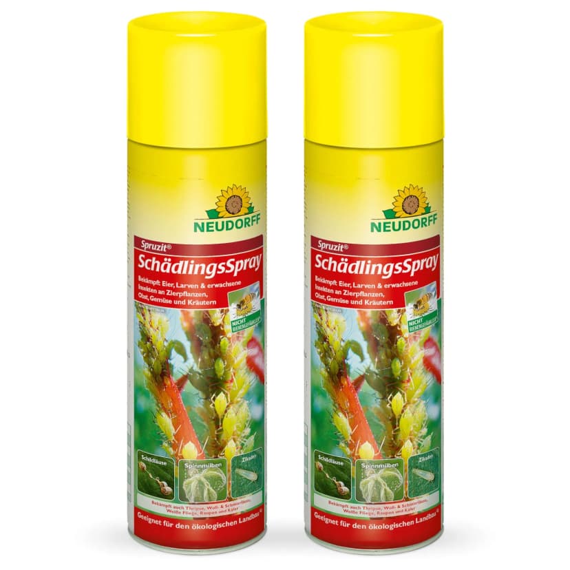 Neudorff Spruzit SchädlingsSpray 2x 400 ml Spray gegen Schädlinge an Pflanzen