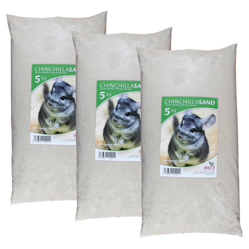 Papillon Chinchilla Badesand - Quarz 0,0 - 0,3 mm - 3x 5 kg Chinchillasand Sand