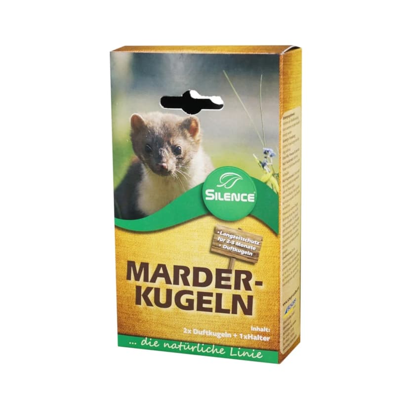 Silence Marder-Kugeln zum Schutz vor Marderschäden Duftwirkung Marderbiss Auto