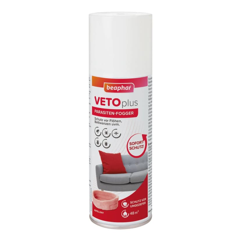 Beaphar VETOplus Parasiten Fogger 200 ml Vernebler gegen Zecken Flöhe Bettwanzen