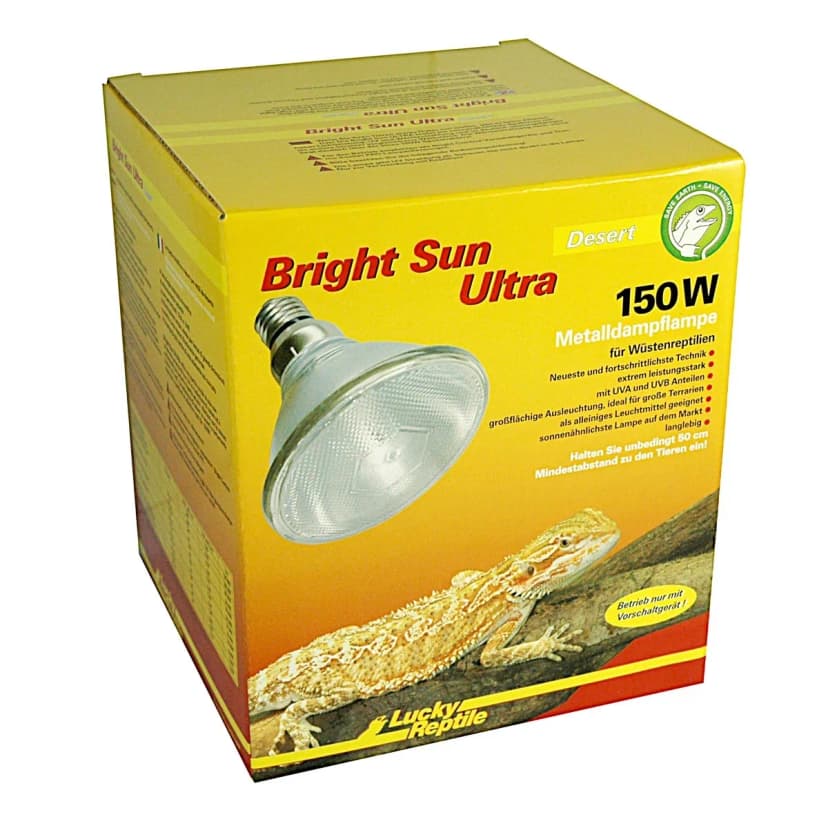 Lucky Reptile Bright Sun ULTRA Desert 150W UV Lampe UVA Terrarium Lampe