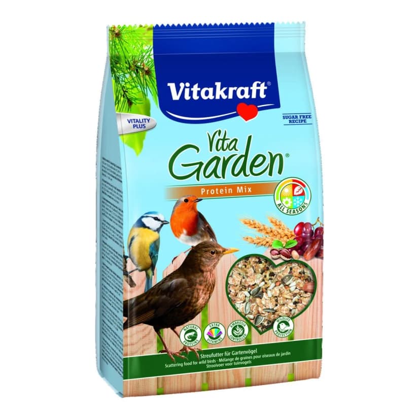 Vitakraft Vita Garden Streufutter Protein Mix - 1kg - Wildvögel Vogelfutter
