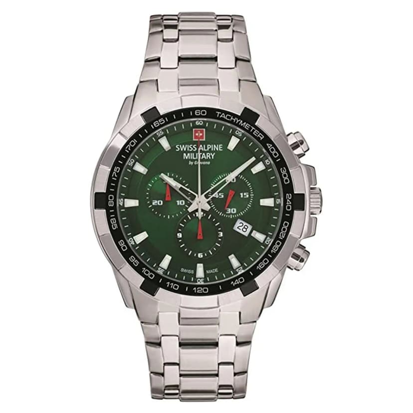 Swiss Alpine Military Herren Uhr Chrono 7043.9134SAM Edelstahl