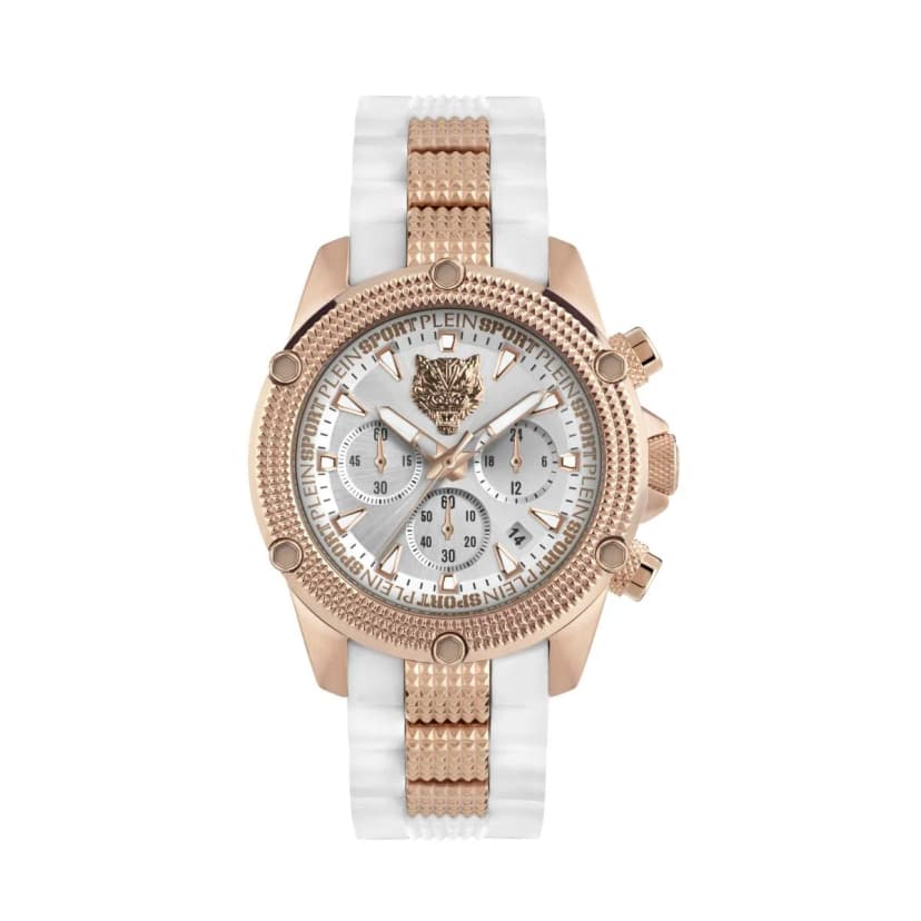 Plein Sport Unisex Uhr Analog Quarz HURRICANE CHRONO PSDBA0723 Silikon
