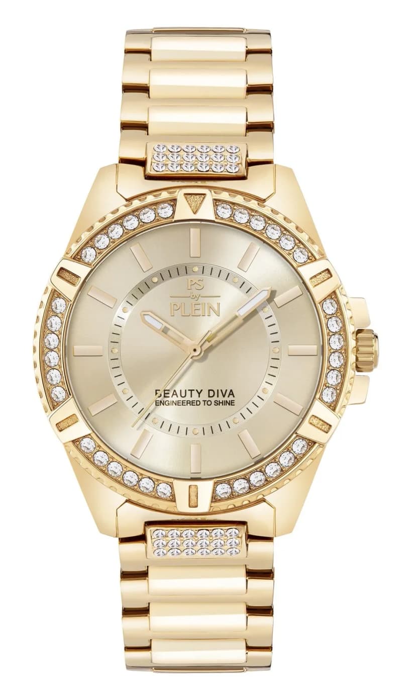 Plein Sport Damen Uhr Analog Quarz BEAUTY DIVA PSLHA0326 Edelstahl