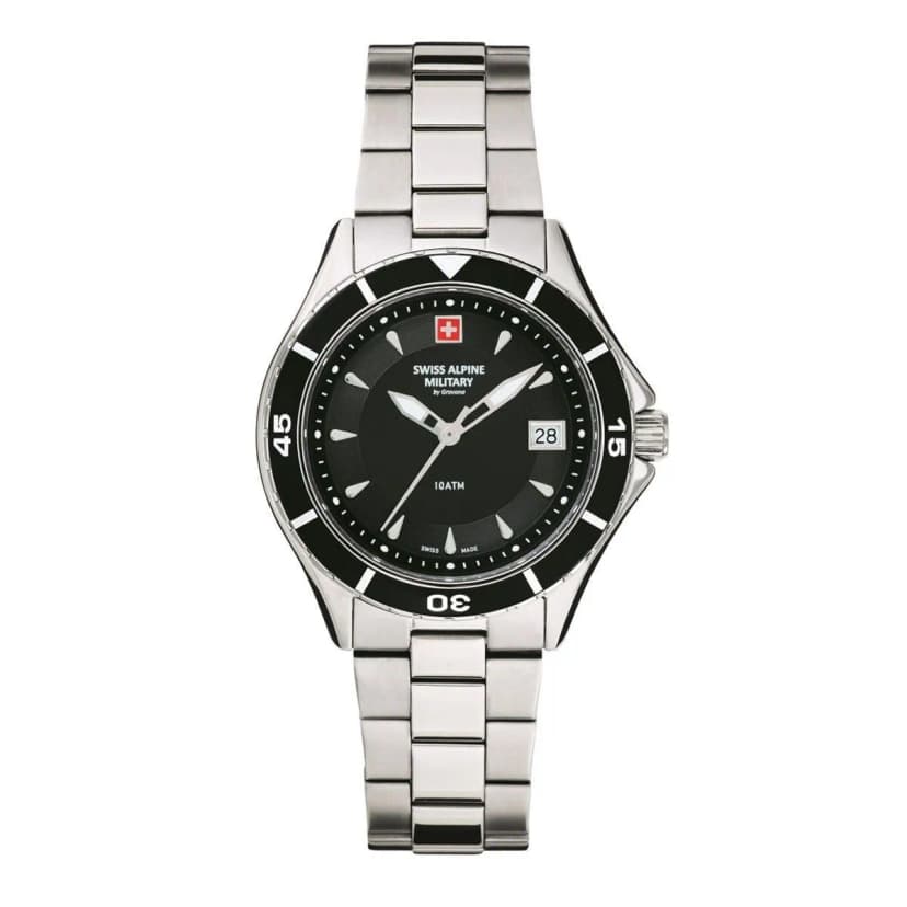Swiss Alpine Military Damen Uhr Analog Quarz 7740.1137SAM Edelstahl
