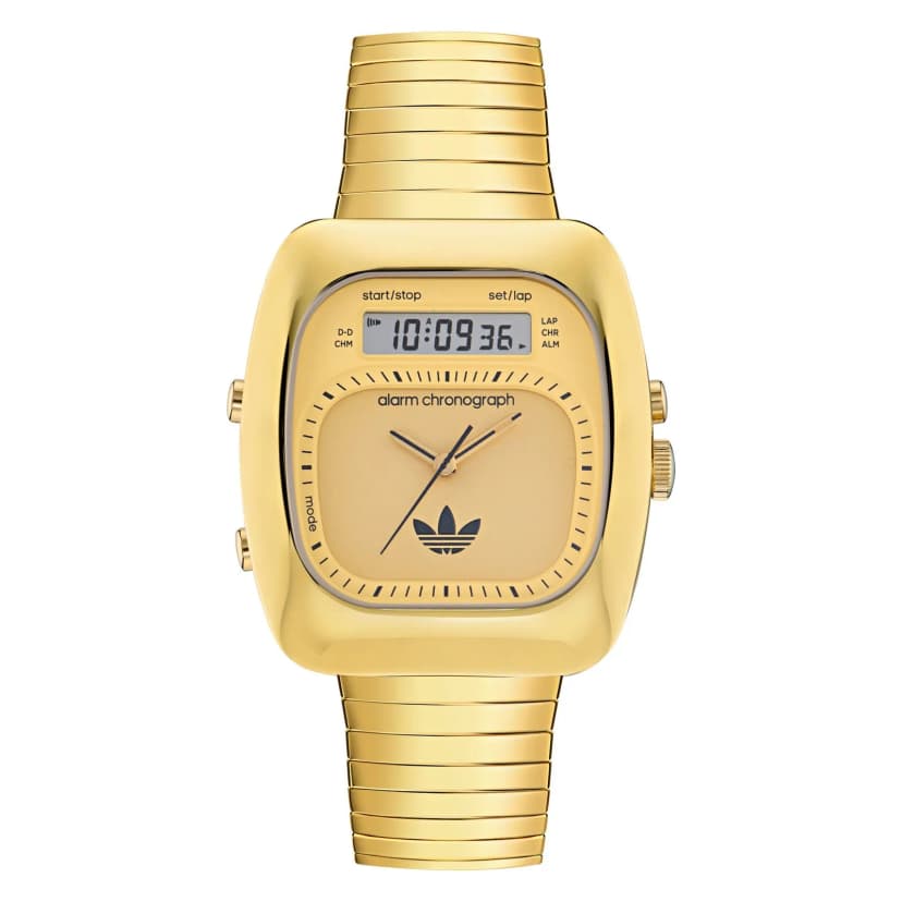 Adidas Unisex Uhr Analaog Digital Retro Wave Three Edelstahl AOSY25014-1