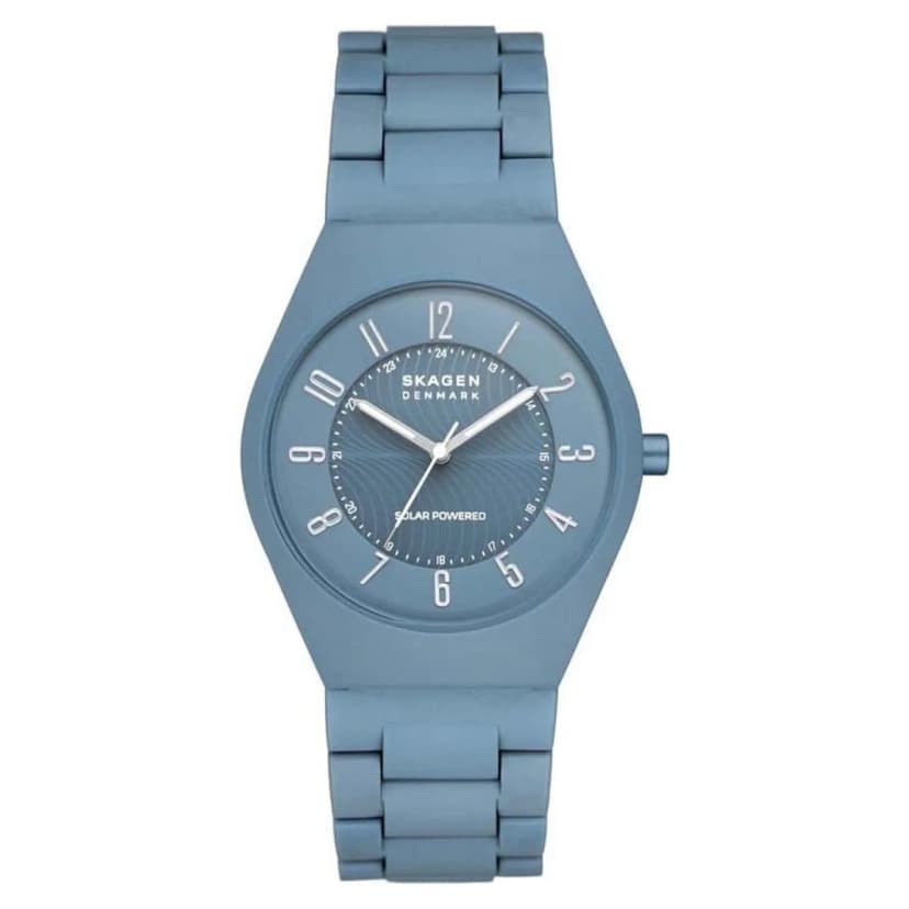 Skagen Herren Uhr Armbanduhr Solar Grenen Kunststoff SKW6812
