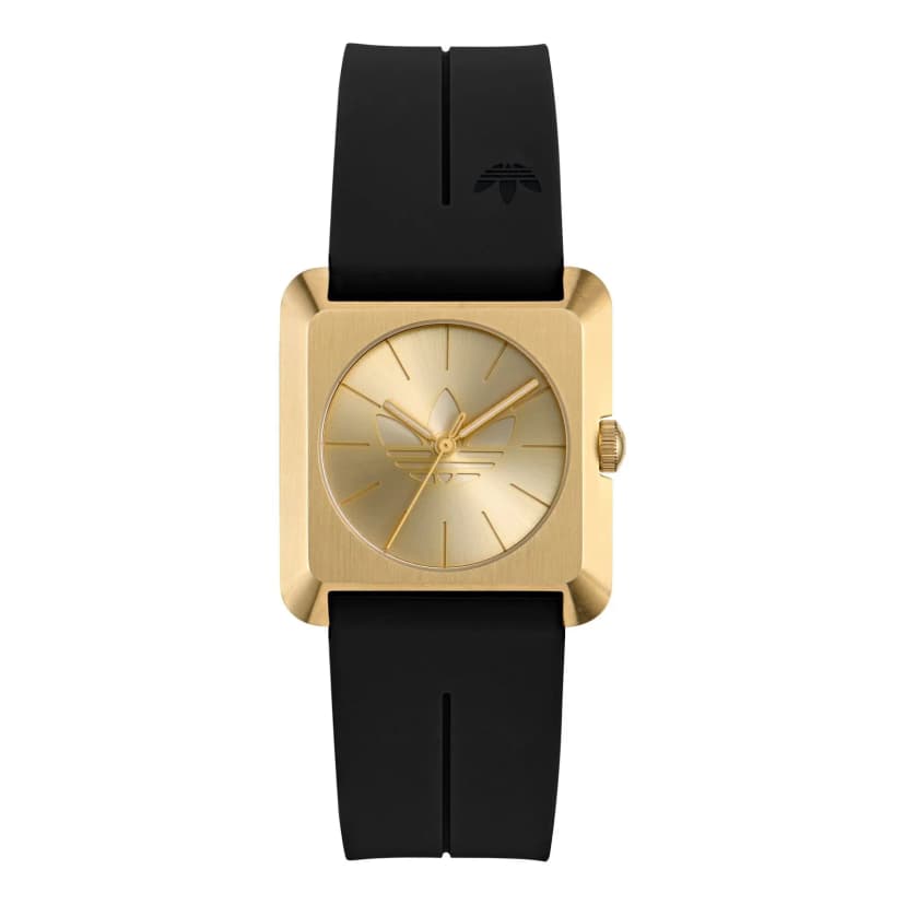 Adidas Unisex Uhr RETRO POP FOUR Silikon schwarz AOSY26503