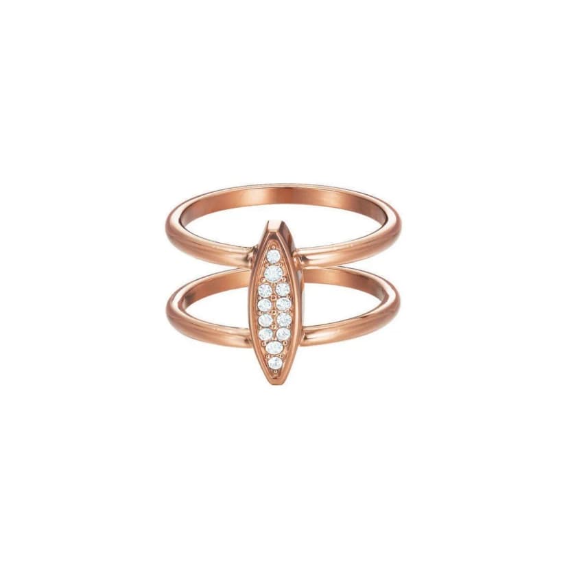 Esprit Damen Ring Edelstahl Rosé Zirkonia Exclusive ESRG12856C