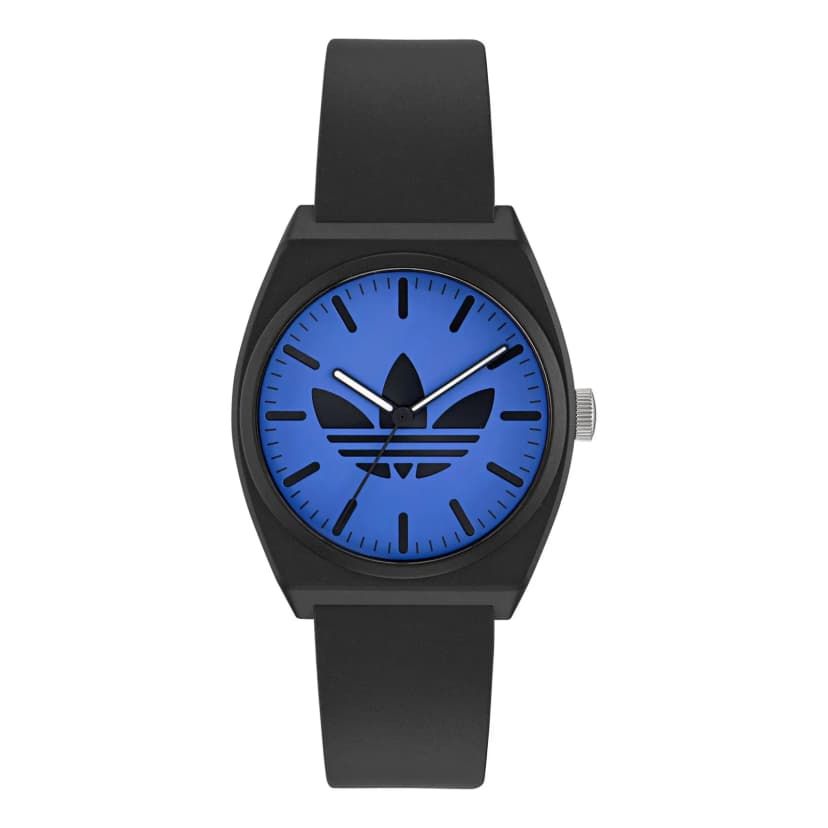 Adidas Unisex Uhr PROJECT TWO Kunststoff schwarz AOST25547