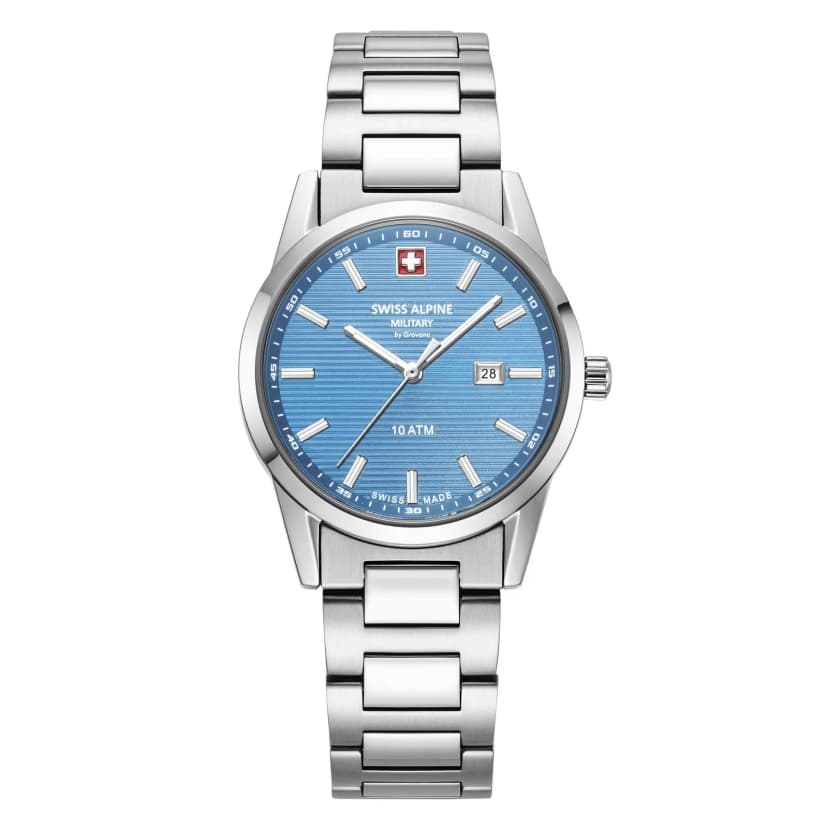 Swiss Alpine Military Damen Uhr Analog Quarz 7767.1131SAM Edelstahl