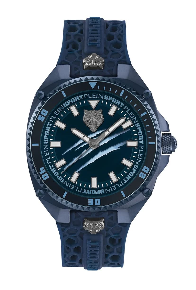 Plein Sport Herren Uhr Analog Quarz THUNDER FORCE PS8BA0624 Silikon