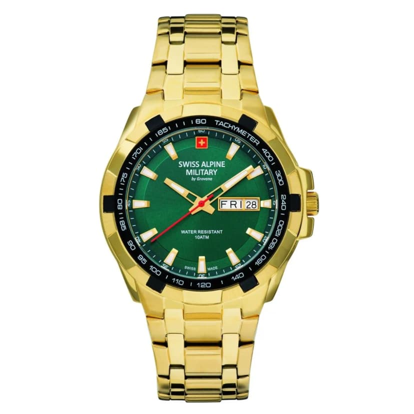 Swiss Alpine Military Herren Uhr Analog Quarz 7043.1114SAM Edelstahl