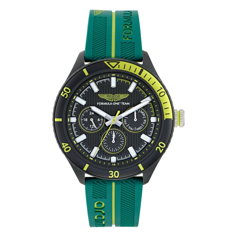 ASTON MARTIN Herren Uhr Analog Quarz AM FORMULA 1 MTFP1F501 Silikon