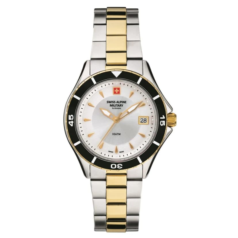 Swiss Alpine Military Damen Uhr Analog Quarz 7740.1132SAM Edelstahl