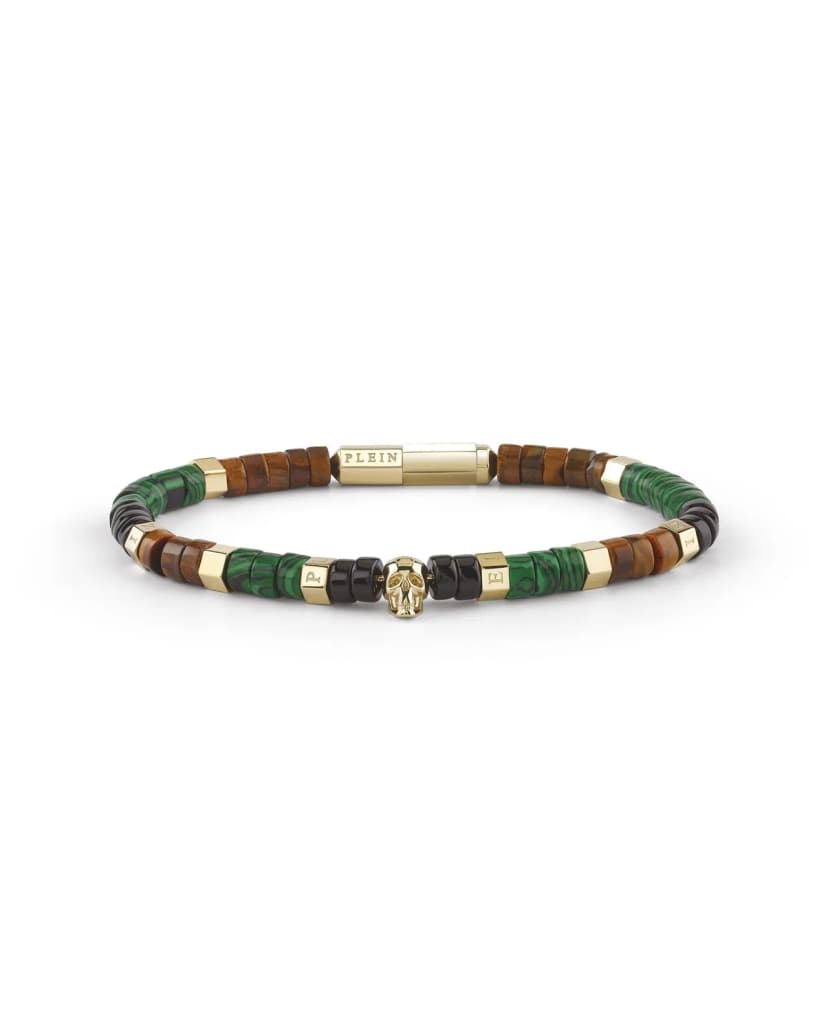 Philipp Plein Herren Armband Edelstahl Gold PLEIN BEADS PJNEA16BU