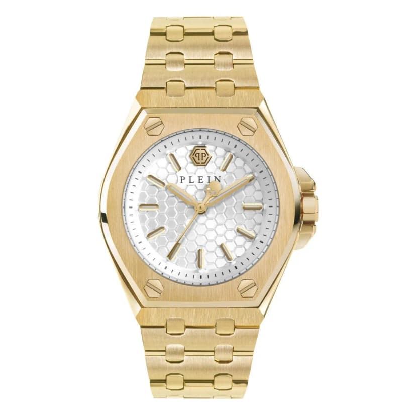Philipp Plein Damen Uhr Analog Quarz PLEIN EXTREME LADY gold PWJAA0722 Edelstahl