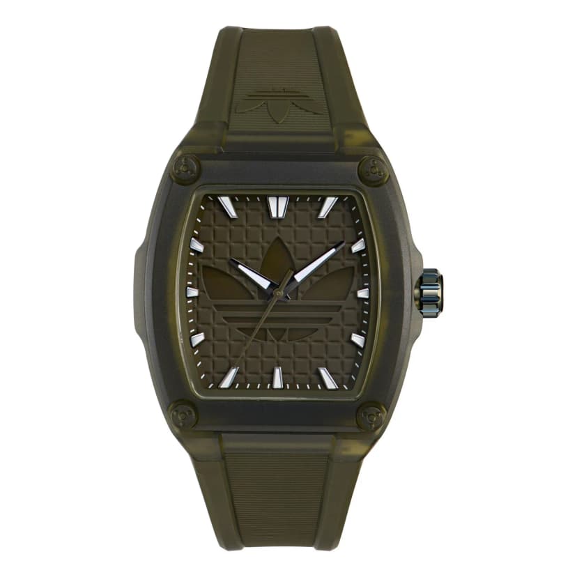 Adidas Unisex Uhr CITY TECH FIVE Kunststoff grün AOFH26531