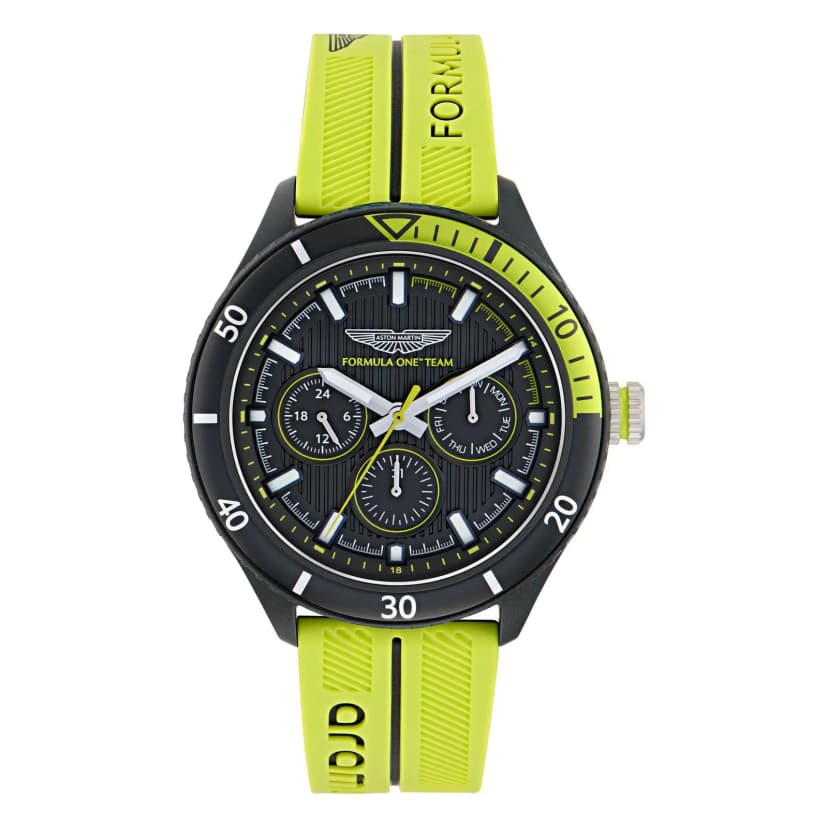 ASTON MARTIN Herren Uhr Analog Quarz AM FORMULA 1 MTFP1F502 Silikon