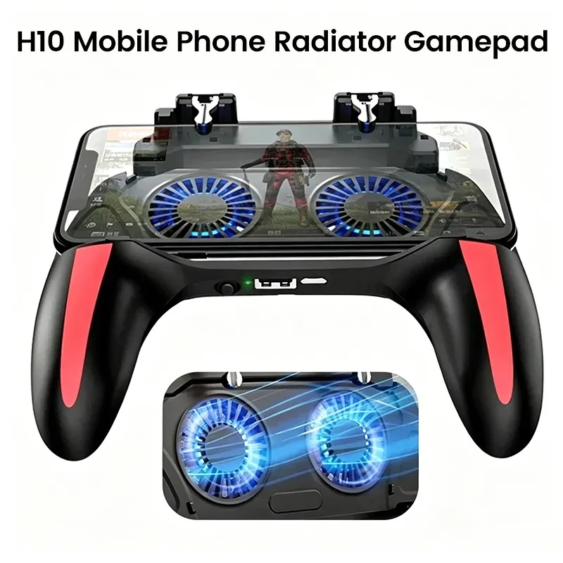 Handy Gamepad mit Kühlkörper Joystick Controller für iOS Android Smartphone
