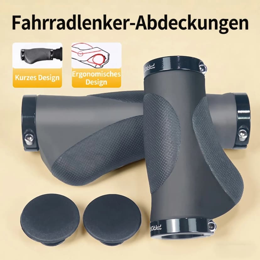 MTB Fahrrad Lenkergriffe TPR Gummi Roller Ergonomisch Lenker Griffe