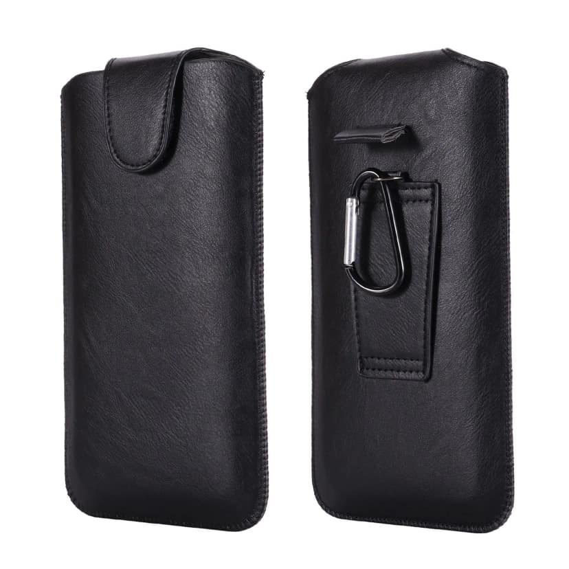 Leder Handy Gürteltasche Holster für iPhone Smartphone Schutzhülle Universal