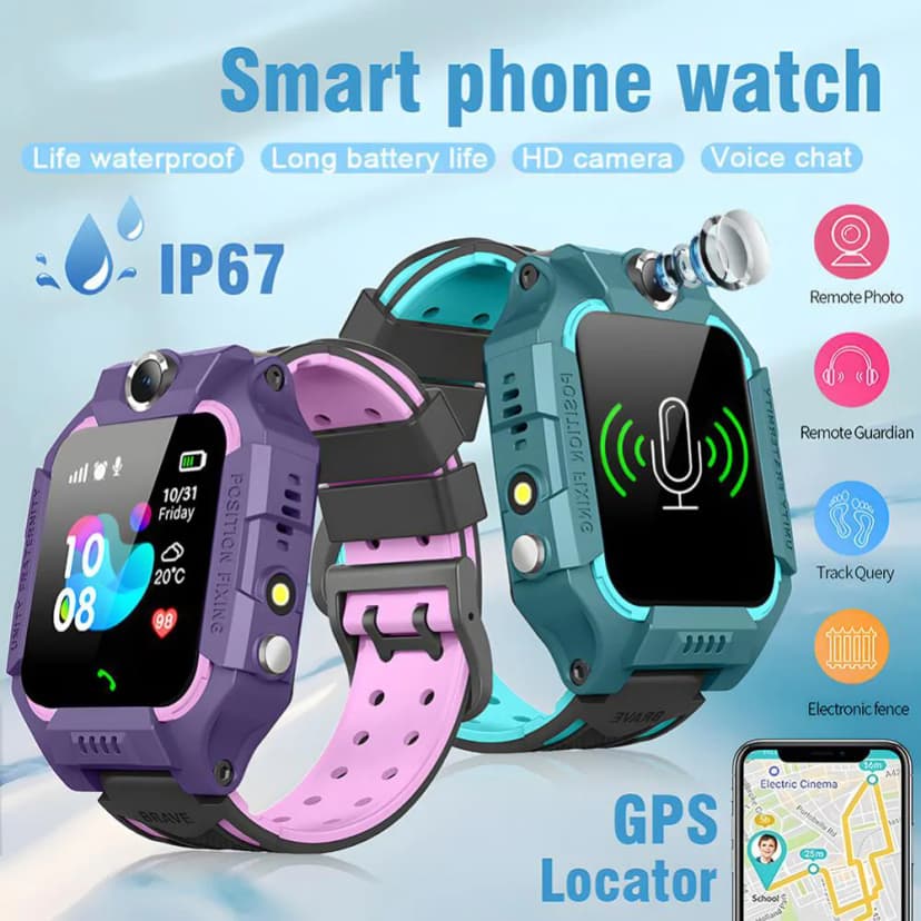 Kinder 4G Uhr Smartwatch Kamera SOS GPS Wasserdicht Telefonuhr Kids Armbanduhr
