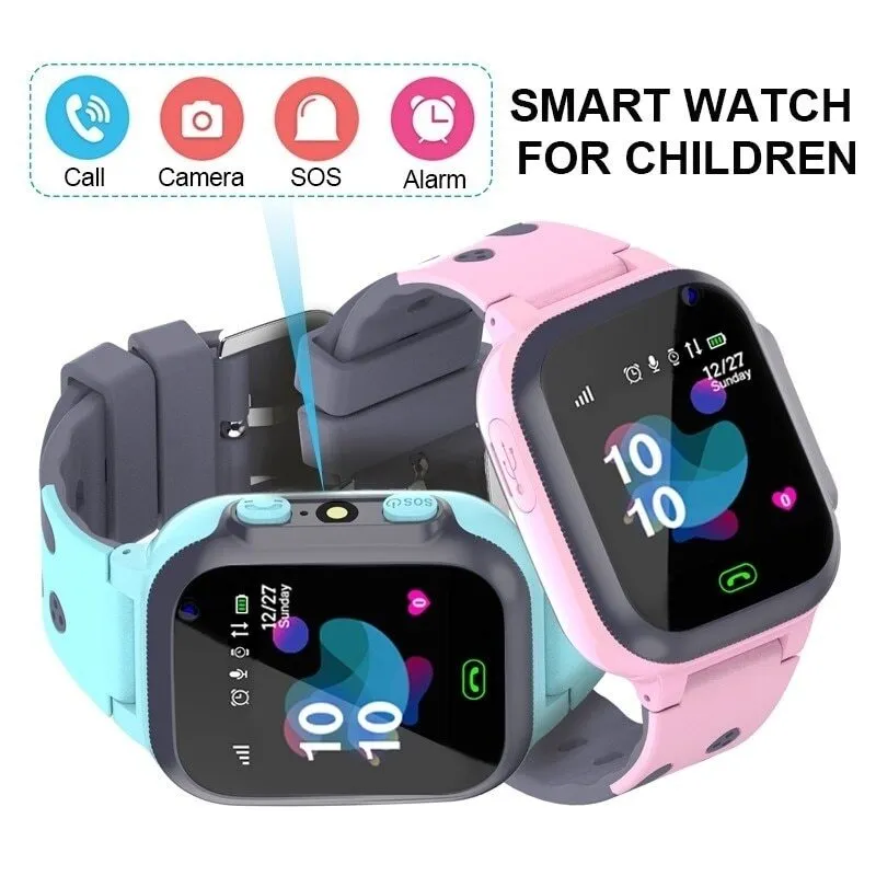 Kinder Smartwatch Uhr Telefonuwatch GPS SOS Wasserdicht SIM Karte Armbanduhr Uhr