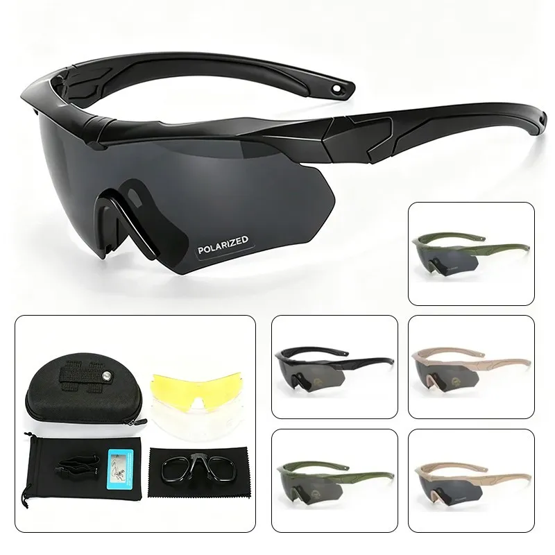 Militärische Taktische Schutzbrille HD CS Airsoft Winddichte Schießbrille
