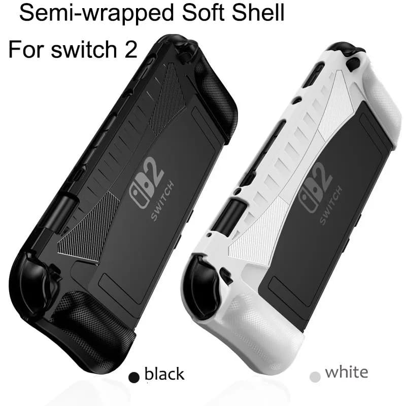 Für Nintendo Switch 2 Dockfähig Schutzhülle Ergonomischer TPU Griff Shell