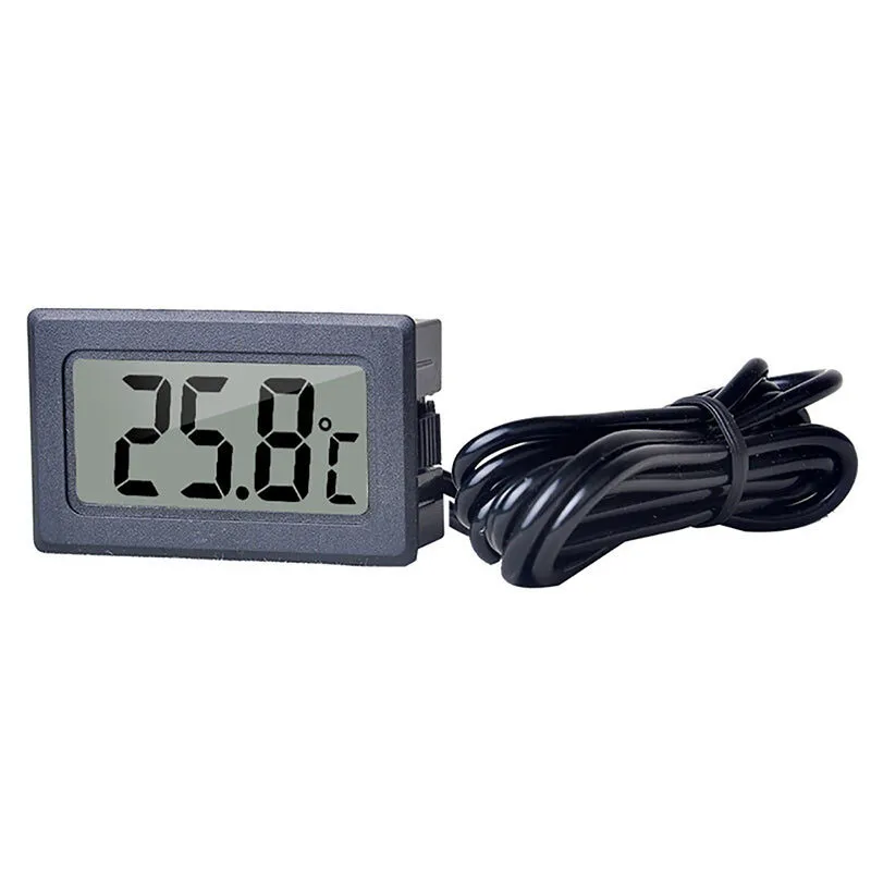 Haushalt Thermometer Temperatur Anzeige mit Fühler LCD Digital Kabel 1M/2M/3M/5M