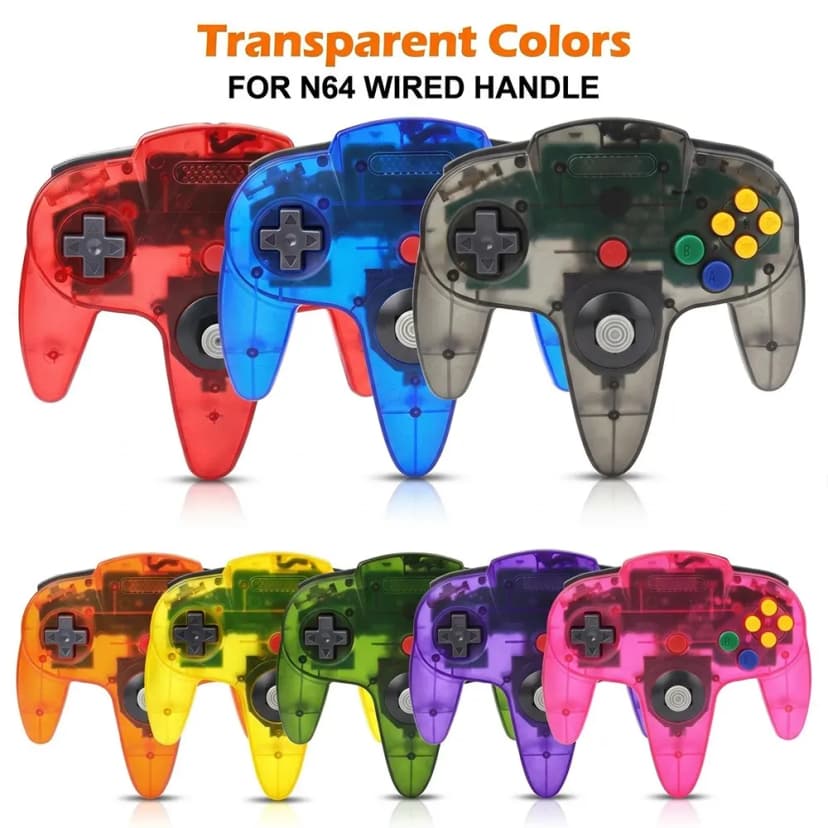Für N64 Wired Gamepad Joypad Controller Klassischer Joystick Retro Spielkonsole