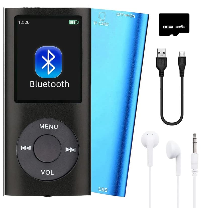 Portable MP3 Player Bluetooth Sport HiFi Musikplayer FM Radio mit 32 TF-Karte