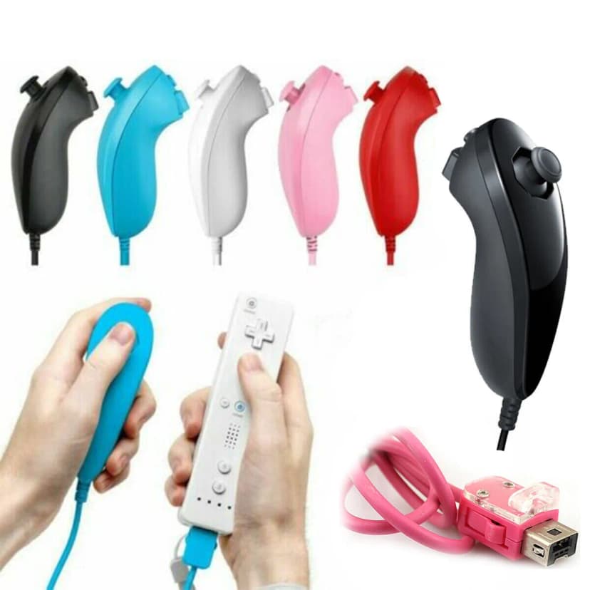 Neu Nunchuck Nunchuk Videospiel Controller Fernbedienung für Nintendo Wii Wii U