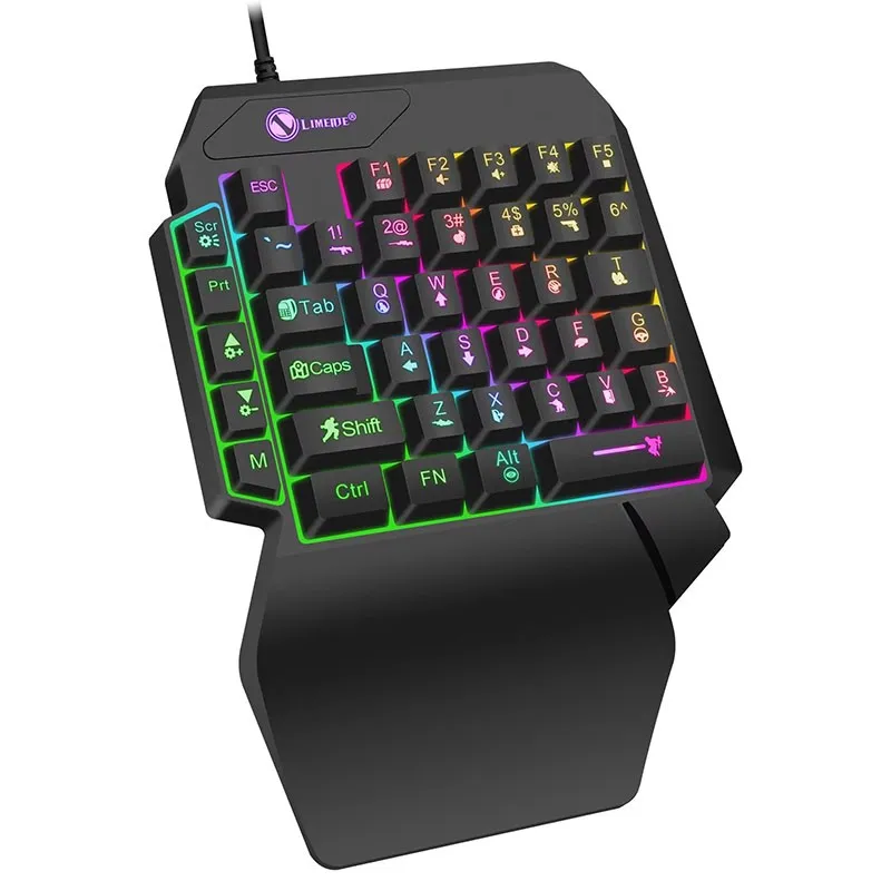 35Tasten Einhand Gaming Tastatur USB Ultra-Slim für Laptop Desktop PC Smartphone